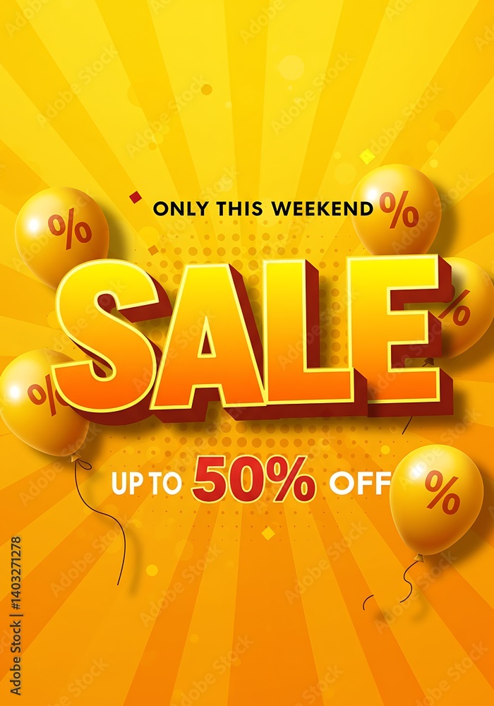 Weekend Sale Up to 50% Off - Limited Time Discounts Banner