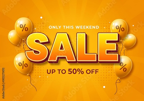 Weekend Sale Up to 50% Off - Limited Time Discounts Banner