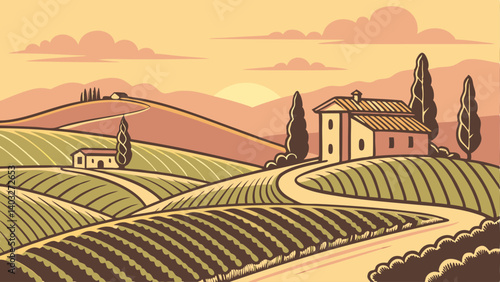 landscape of tuscany