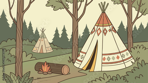 vector illustration of a tree