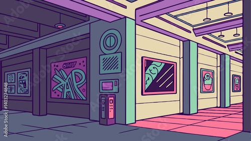 garage door in the night