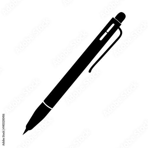 digital pen stylus icon, digital pen stylus silhouette vector illustration-simple silhouette illustration of digital pen stylus, perfect for digital pen stylus logos and icons