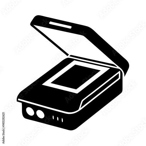 scanner icon, scanner silhouette vector illustration-simple silhouette illustration of scanner, perfect for scanner logos and icons