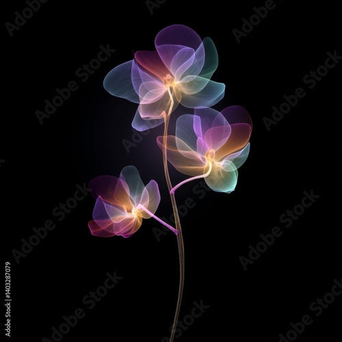 neon orchid bloom