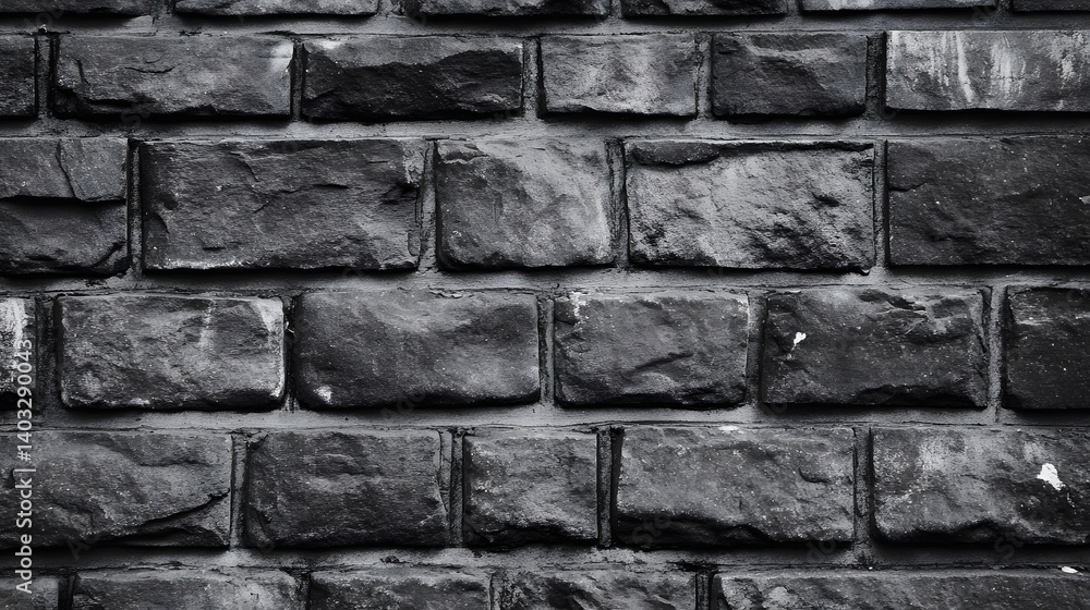 Fototapeta premium Dark Grey Stone Brick Wall Texture Background
