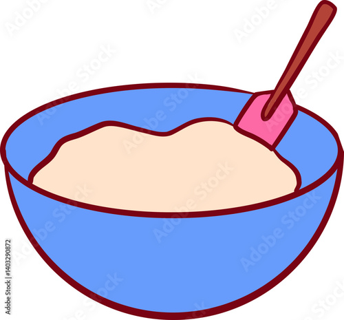 Mixing Bowl with Batter