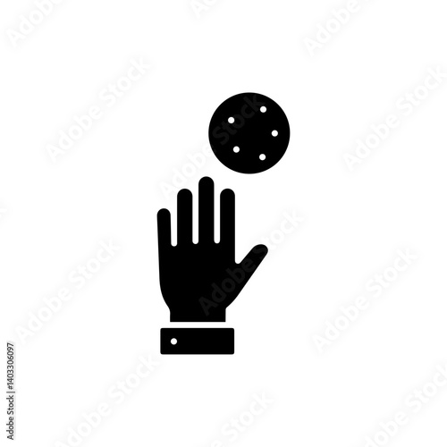 Hand Reaching for the Moon Symbolizing Dreaming Big and Personal Ambition Icon