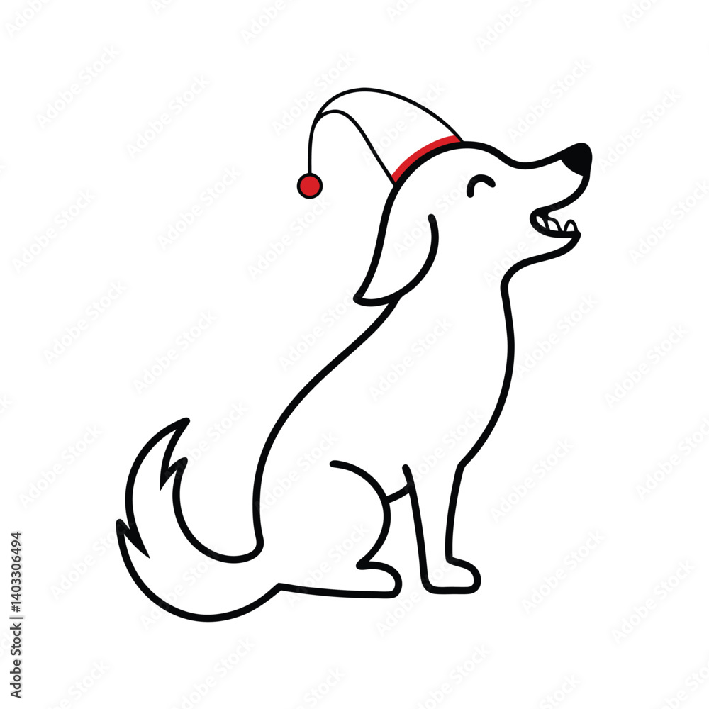 Fototapeta premium dog with bone