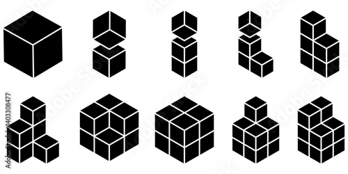A cube glyph icon