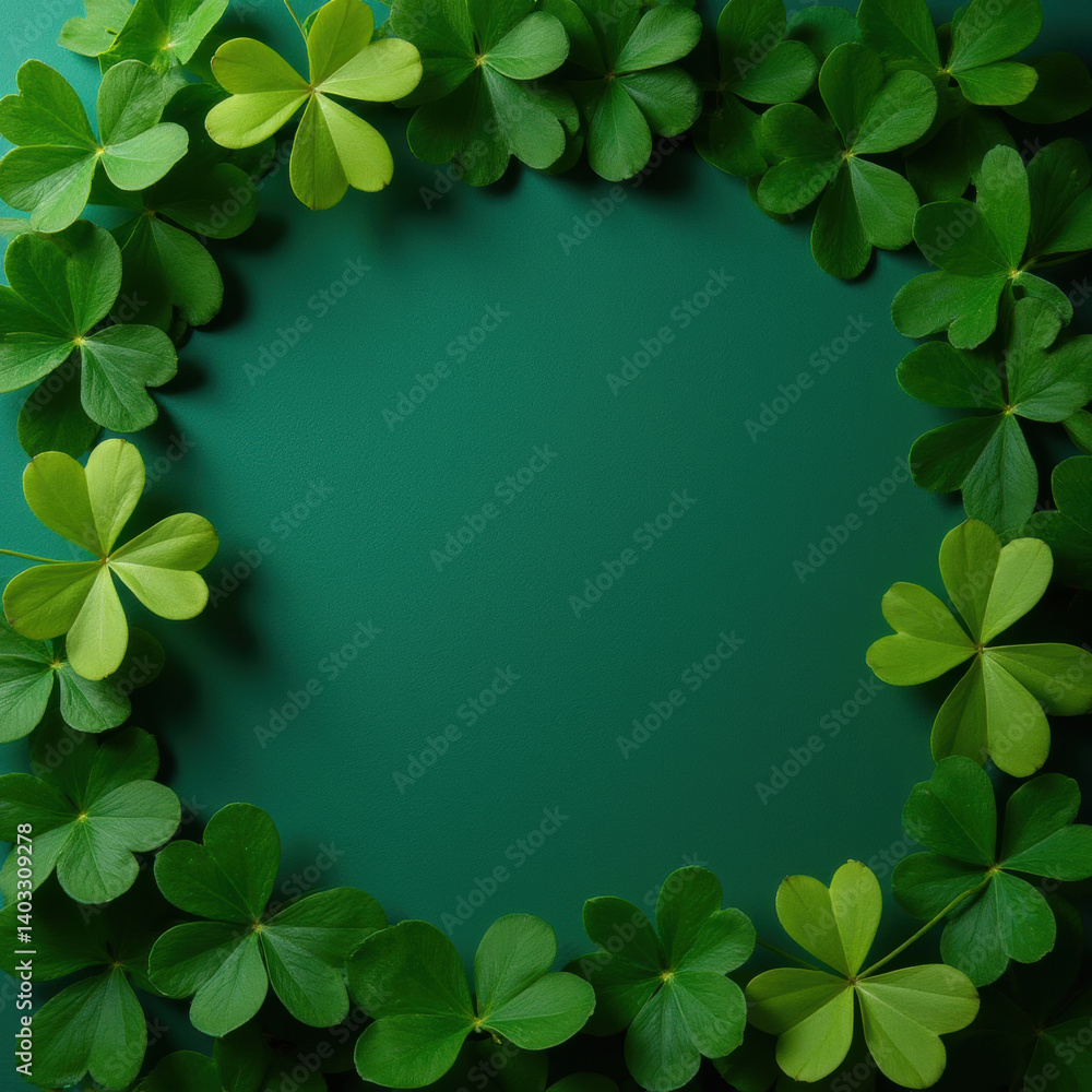 Lush green leaves create vibrant circular frame on deep green background, evoking sense of nature and tranquility Lush green leaves create vibrant circular frame on deep green background, evoking sense of nature and tranquility