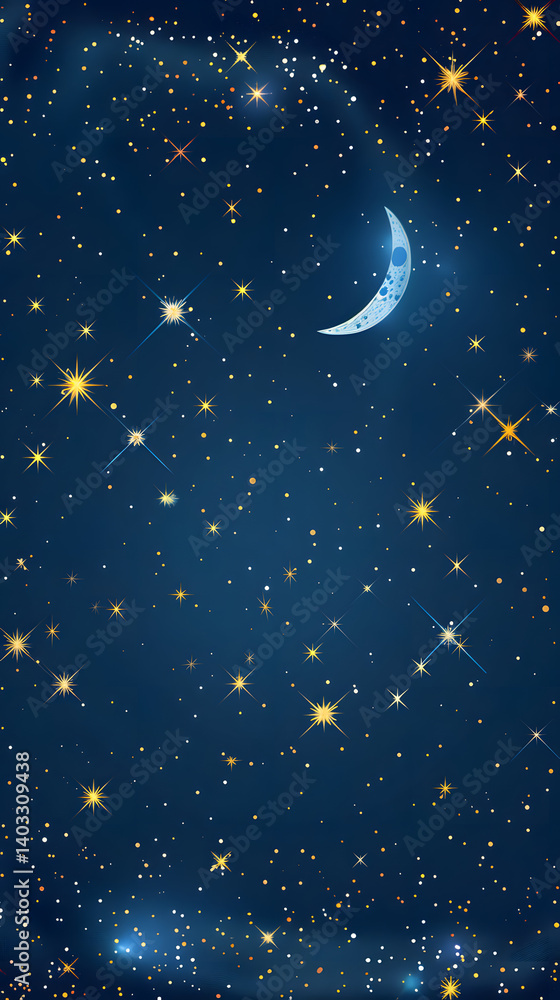 Fototapeta premium Star Sky background Vertical