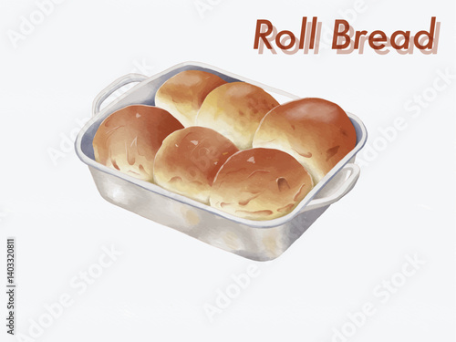 The roll bread