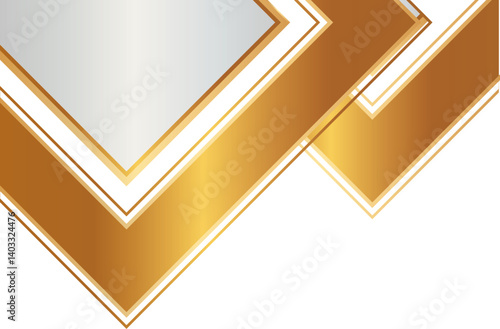 Elegant Golden White Border