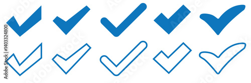 Approved icon set vector. Certified Medal Icon