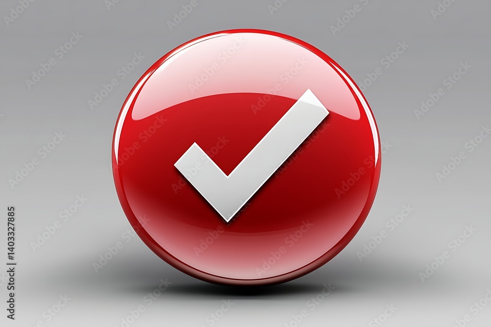 Red Checkmark Button Red Checkmark Button