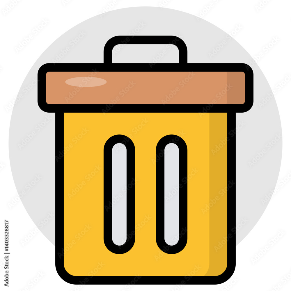 Vector design of recycle bin Vector design of recycle bin