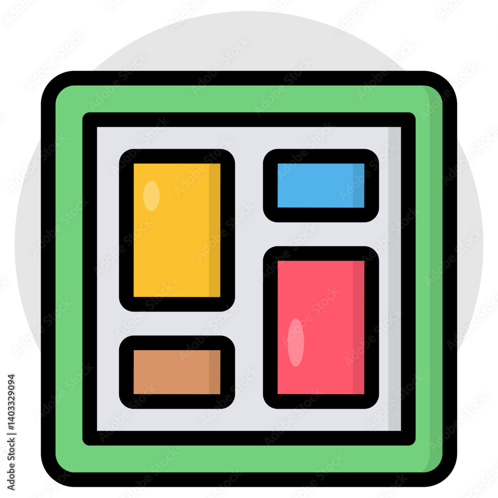 Trendy design icon of page layout Trendy design icon of page layout