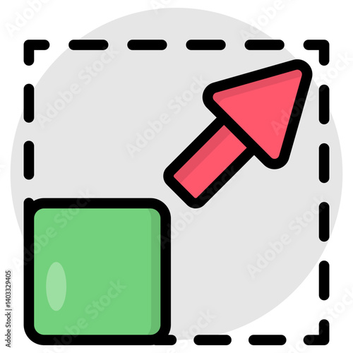 Modern design icon of expand tool 