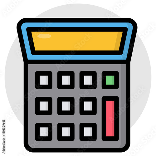 Trendy design icon of calculator 