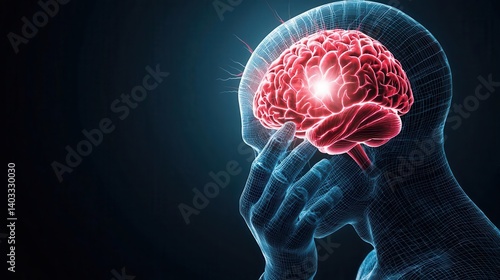 Neurologist highlighting seizureaffected cortex on 3D MRI display