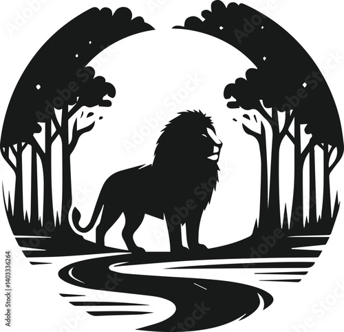 Lion animal vector