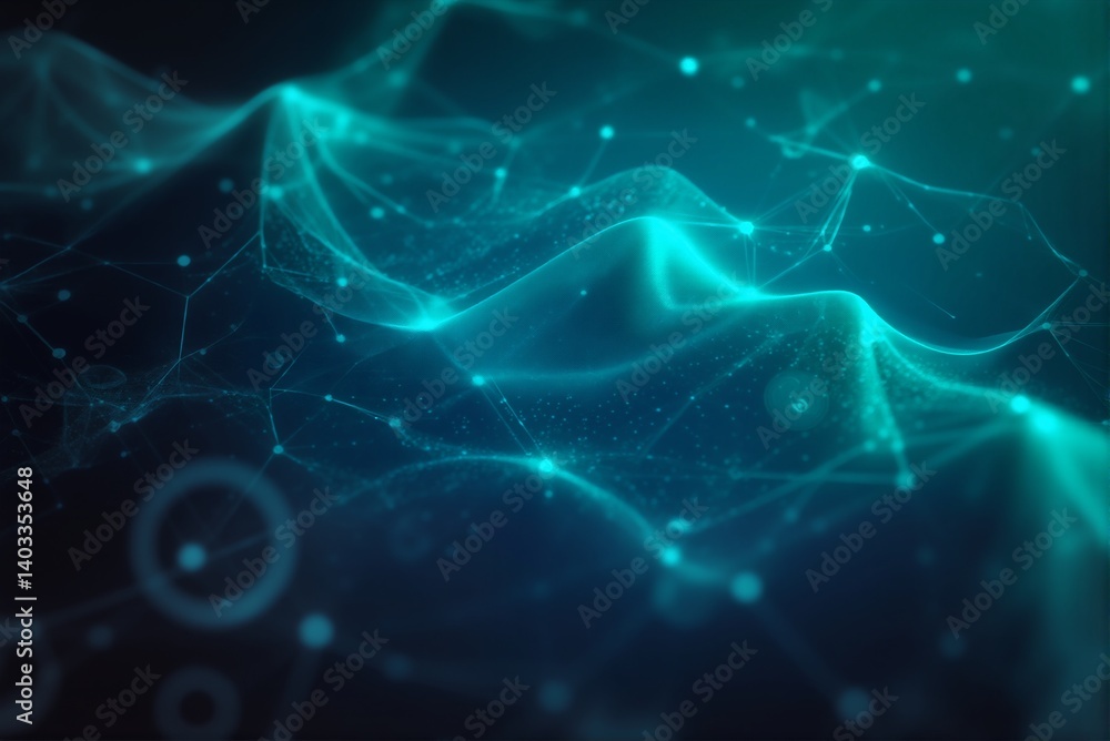Obraz premium A realistic abstract representation of investing in Bitcoin. Golden shapes or lines carefully balanced or moving towards a central Bitcoin symbol, set against a backdrop of subtle financial data strea