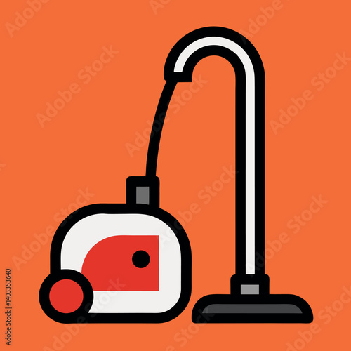 Vacuum-cleaner-illustration-whit-solid-colour-outline.