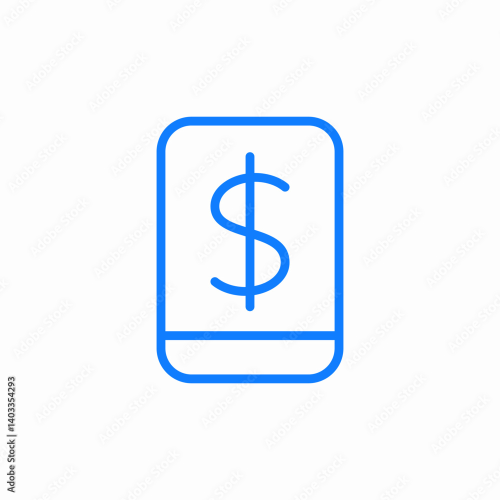 mobile online banking icon sign vector mobile online banking icon sign vector