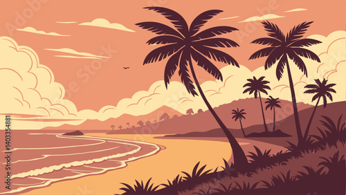 palm trees on the beach