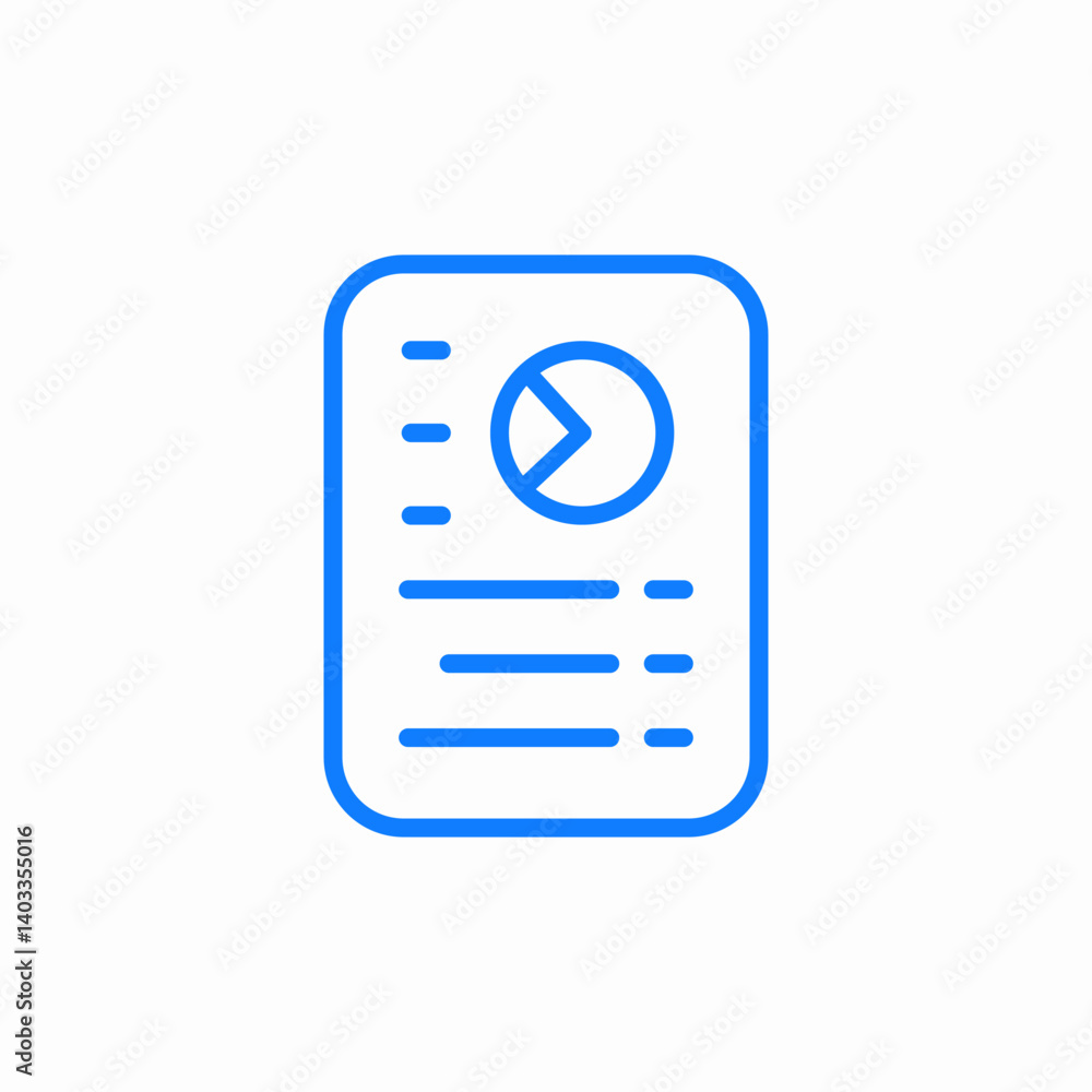 statistics documents icon sign vector