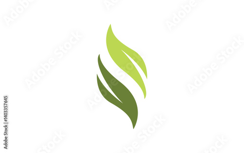 Nature leaf ecology vegan concept Logo illustration v.95