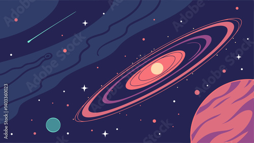rocket in space
