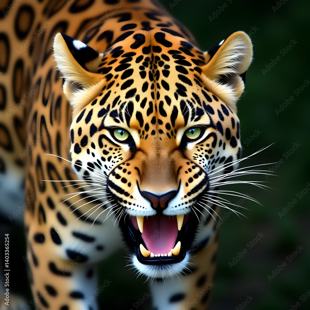 Obraz premium Intense Gaze of a Leopard