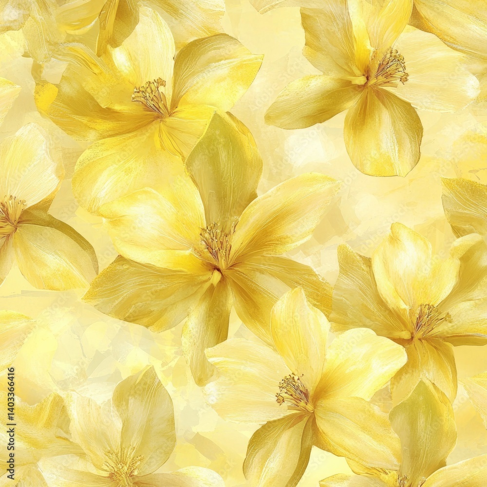 Yellow Floral Pattern