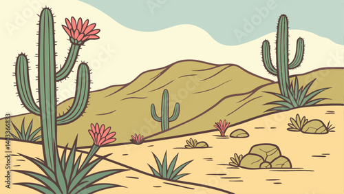 cactus in desert