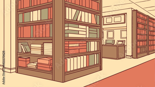 bookcase with books