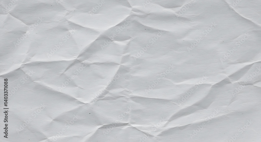 Obraz premium Crumpled white paper texture background 