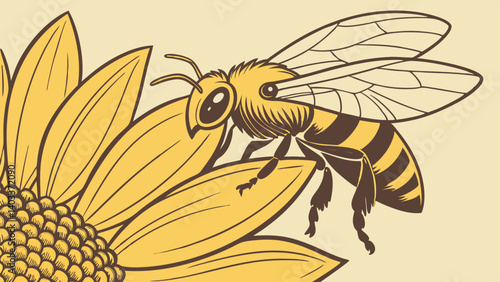 bee and flower