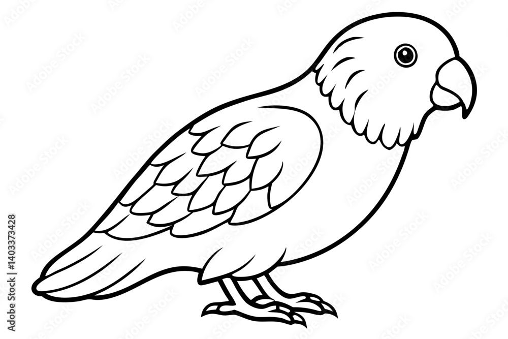 Fototapeta premium Kestrel Abstract Linework