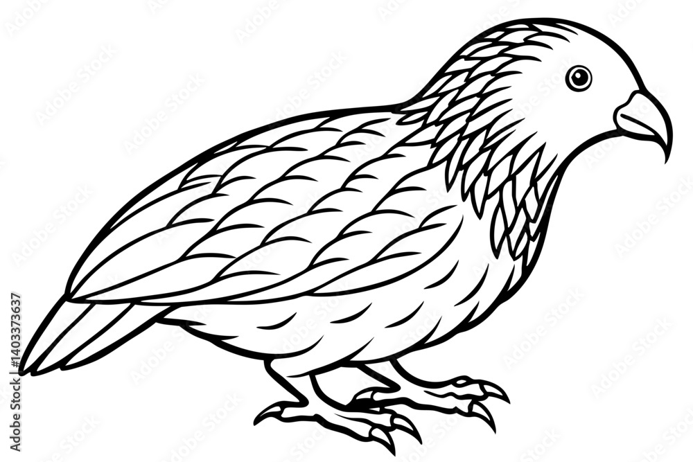 Fototapeta premium Kestrel Abstract Linework