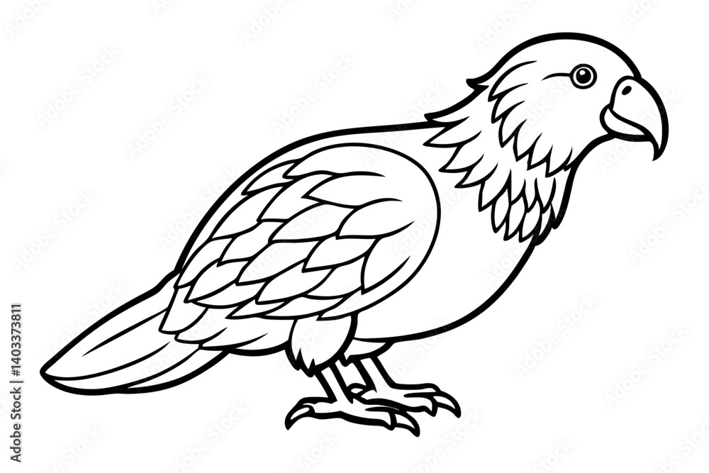 Fototapeta premium Kestrel Abstract Linework