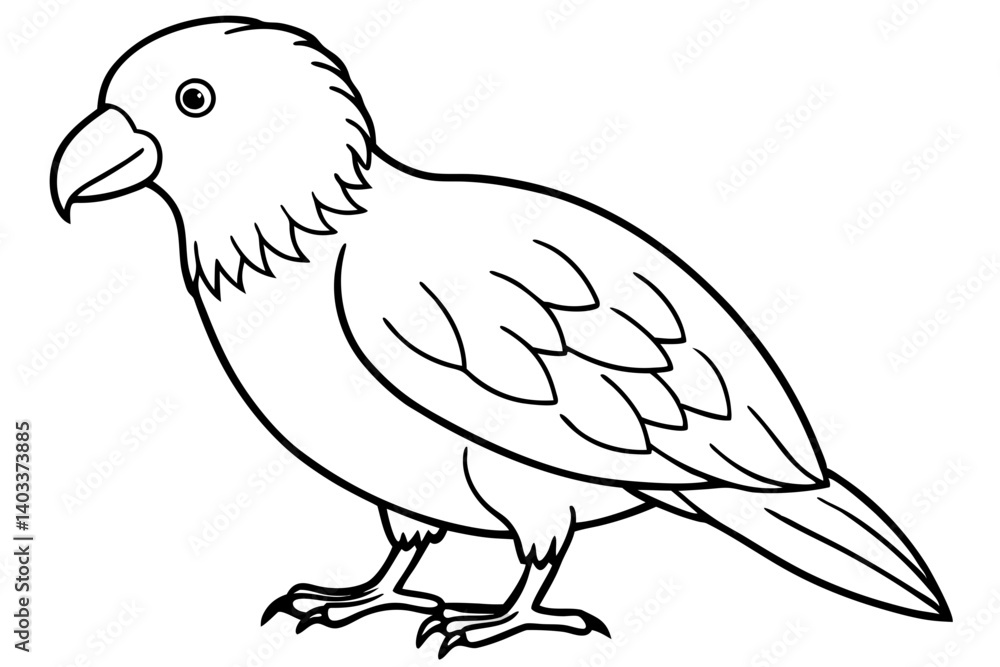 Obraz premium Kestrel Abstract Linework