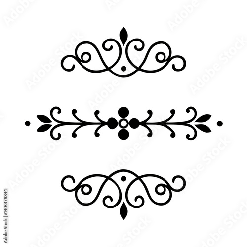 Flourish and curl ornament design pack – elegant vector swirls and dividers for upscale cards, romantic labels, and classic layout frames.

