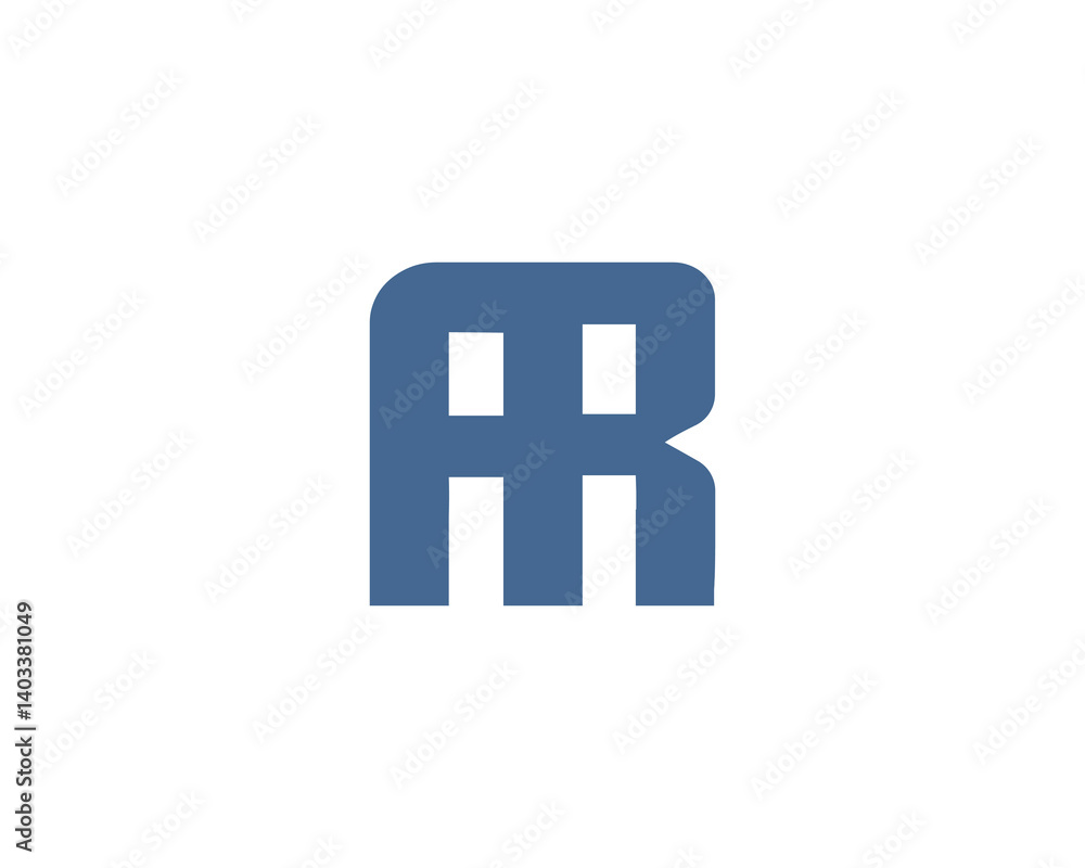 Obraz premium AR logo design vector template. AR