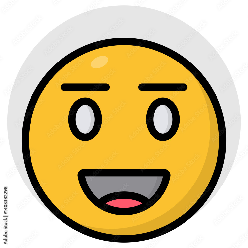 Fototapeta premium A creative design icon of emoji