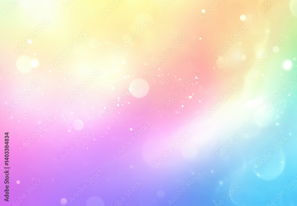 Rainbow Pastel Background with Bokeh Effects Rainbow Pastel Background with Bokeh Effects