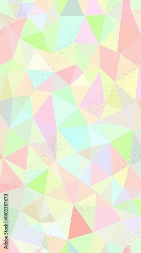 Luminous Abstract Geometric Pattern with Pastel Triangles – Modern & Elegant Digital Art Background
