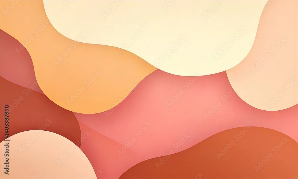 Soft Abstract Organic Shapes Background in Earthy Peach, Coral, and Cream Tones for Gentle Design Projects Soft Abstract Organic Shapes Background in Earthy Peach, Coral, and Cream Tones for Gentle Design Projects