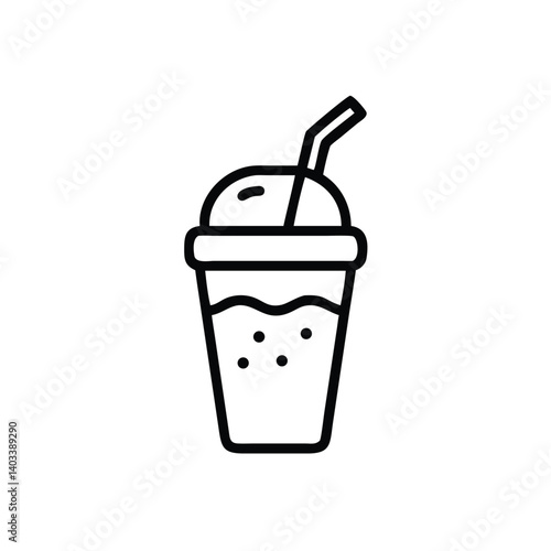 Wallpaper Mural Smoothie Line Icon Vector Illustration Refreshing Drink Minimalist Design Graphic Template Torontodigital.ca