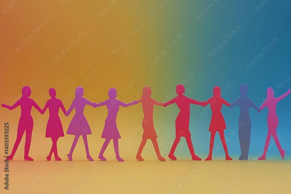 Empowered Women Holding Hands Unity Connection Empowered Women Holding Hands Unity Connection